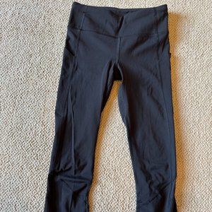 Lululemon Leggings Size 2 Black, Side Pockets, Lightly Worn